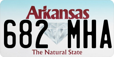 AR license plate 682MHA