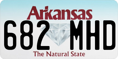 AR license plate 682MHD