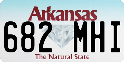 AR license plate 682MHI