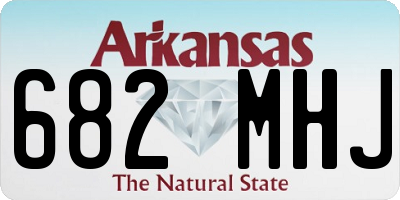 AR license plate 682MHJ