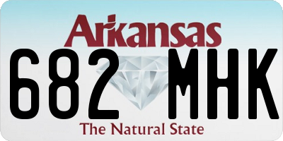AR license plate 682MHK