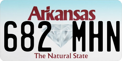 AR license plate 682MHN