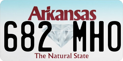 AR license plate 682MHO