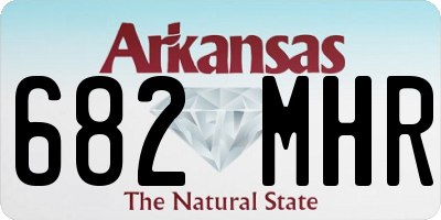 AR license plate 682MHR