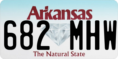 AR license plate 682MHW