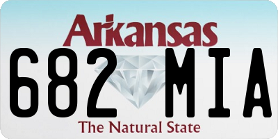 AR license plate 682MIA