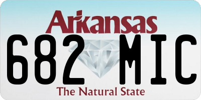AR license plate 682MIC
