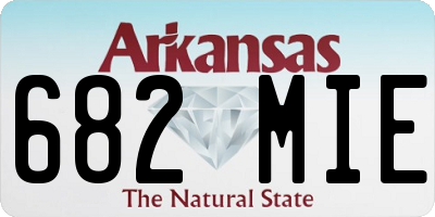AR license plate 682MIE