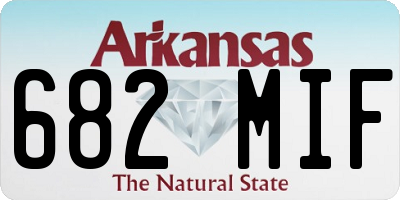 AR license plate 682MIF