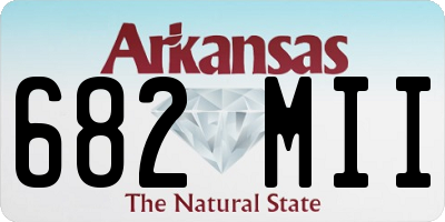 AR license plate 682MII