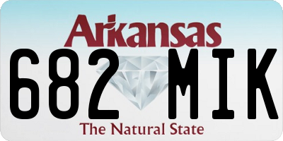 AR license plate 682MIK