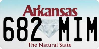 AR license plate 682MIM