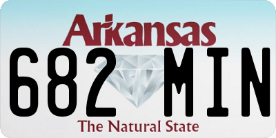 AR license plate 682MIN