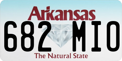 AR license plate 682MIO