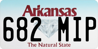 AR license plate 682MIP