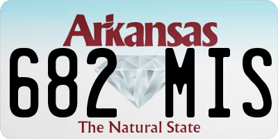 AR license plate 682MIS