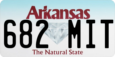 AR license plate 682MIT