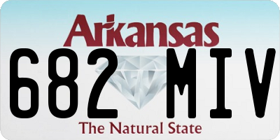 AR license plate 682MIV