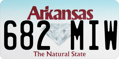 AR license plate 682MIW