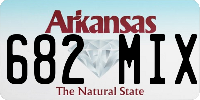 AR license plate 682MIX