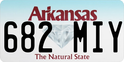 AR license plate 682MIY
