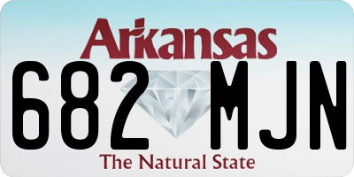 AR license plate 682MJN