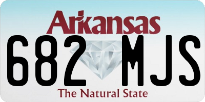 AR license plate 682MJS
