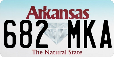 AR license plate 682MKA