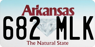AR license plate 682MLK