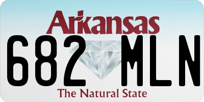 AR license plate 682MLN