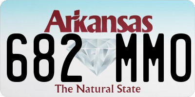 AR license plate 682MMO