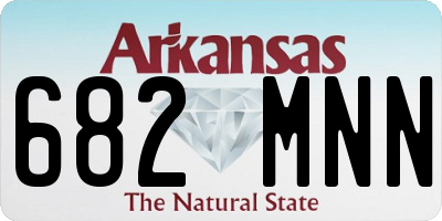 AR license plate 682MNN
