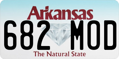 AR license plate 682MOD