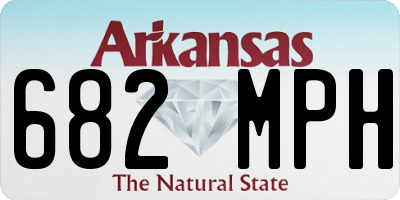 AR license plate 682MPH