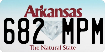 AR license plate 682MPM