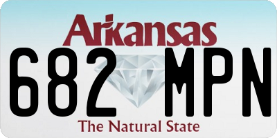 AR license plate 682MPN