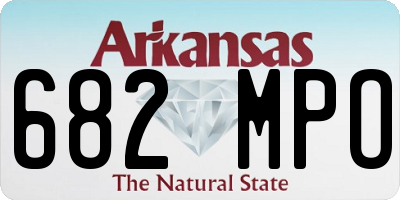 AR license plate 682MPO