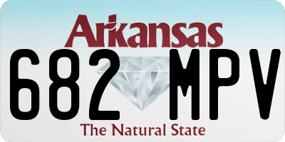 AR license plate 682MPV