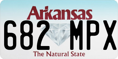 AR license plate 682MPX