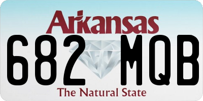 AR license plate 682MQB