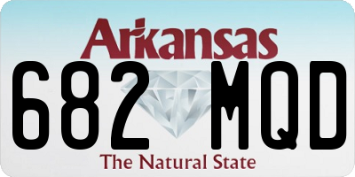 AR license plate 682MQD