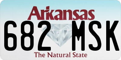 AR license plate 682MSK