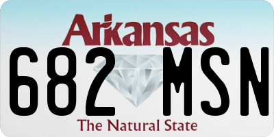 AR license plate 682MSN