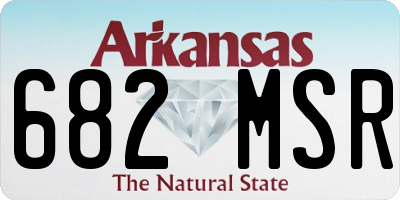 AR license plate 682MSR