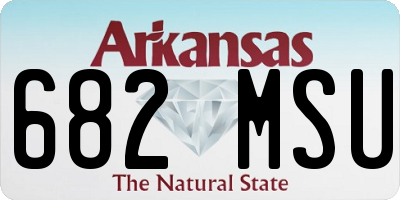 AR license plate 682MSU