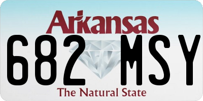 AR license plate 682MSY
