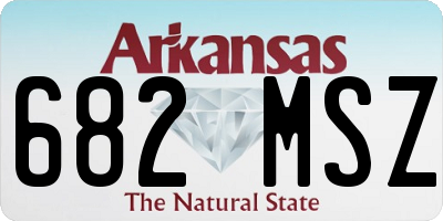 AR license plate 682MSZ