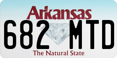 AR license plate 682MTD