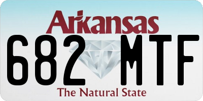 AR license plate 682MTF