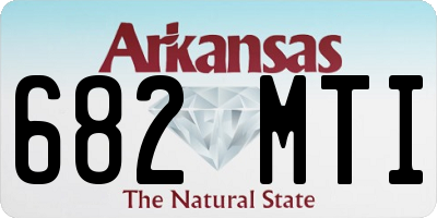AR license plate 682MTI